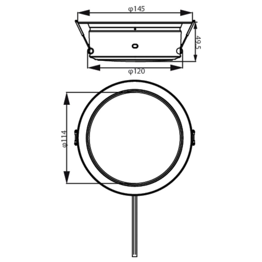 Philips - LED Süvistatav valgusti LED/4,8W/230V 3000K
