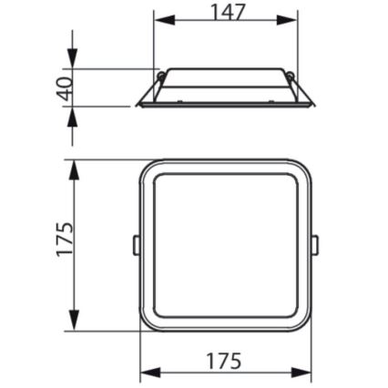 Philips - LED Süvistatav valgusti LEDINAIRE SLIM LED/10,5W/230V