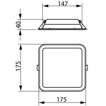 Philips - LED Süvistatav valgusti LEDINAIRE SLIM LED/10,5W/230V