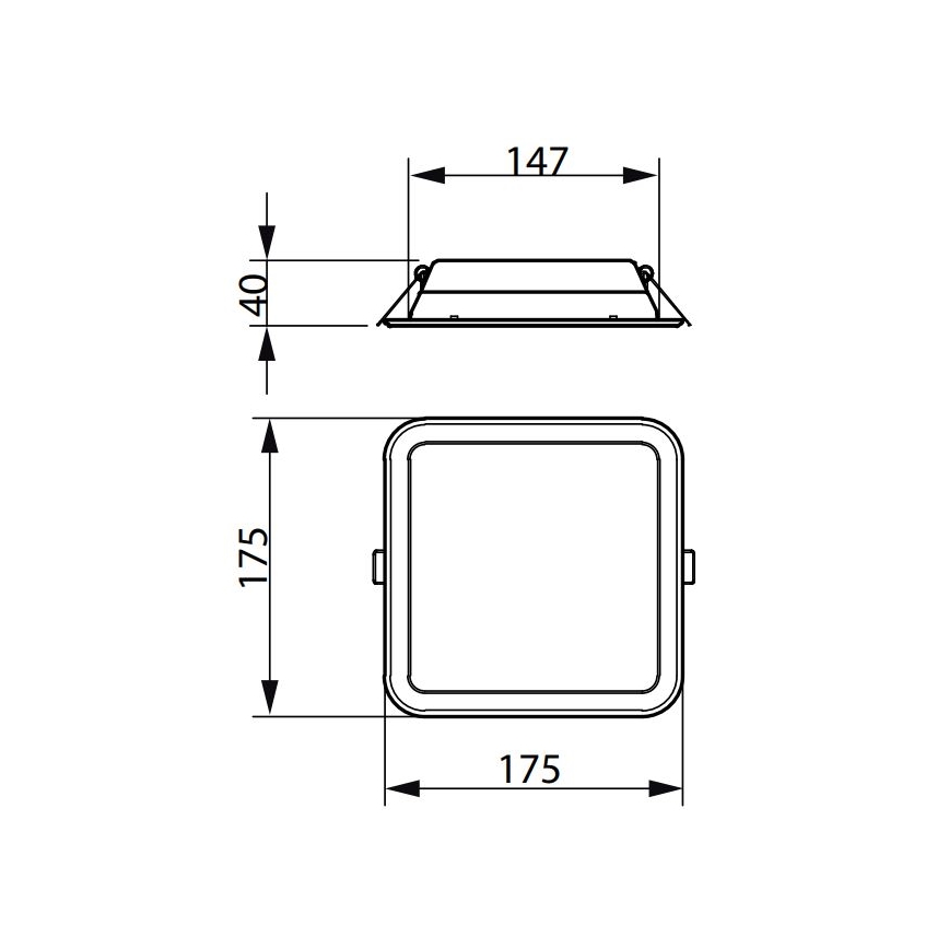 Philips - LED Süvistatav valgusti LEDINAIRE SLIM LED/10,5W/230V