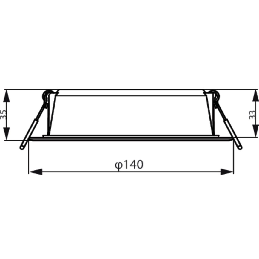 Philips - LED Süvistatav valgusti MESON LED/12,5W/230V 4000K