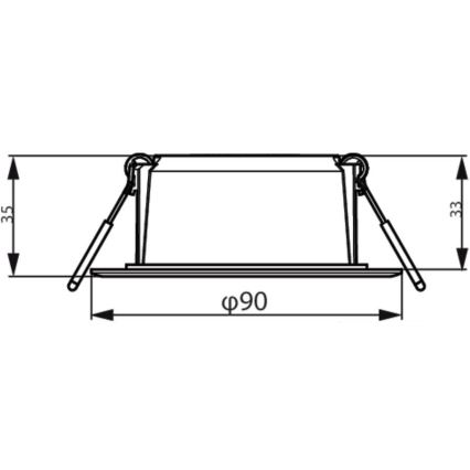 Philips - LED Süvistatav valgusti MESON LED/5,5W/230V 3000K