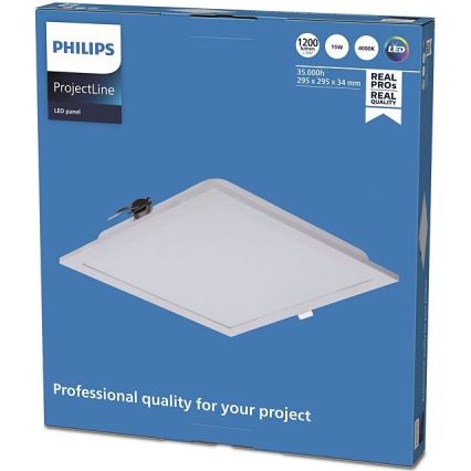 Philips - LED Süvistatav valgusti PROJECTLINE LED/15W/230V 29,5x29,5 cm