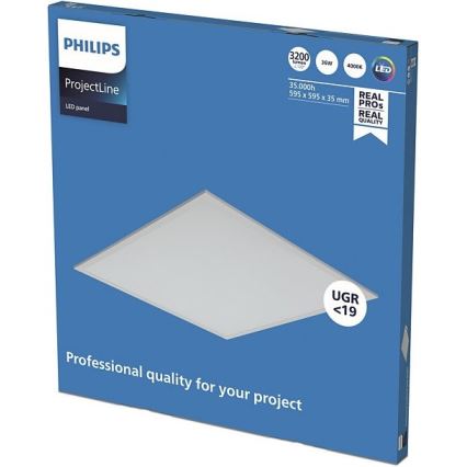 Philips - LED Süvistatav valgusti PROJECTLINE LED/36W/230V 59,5x59,5 cm