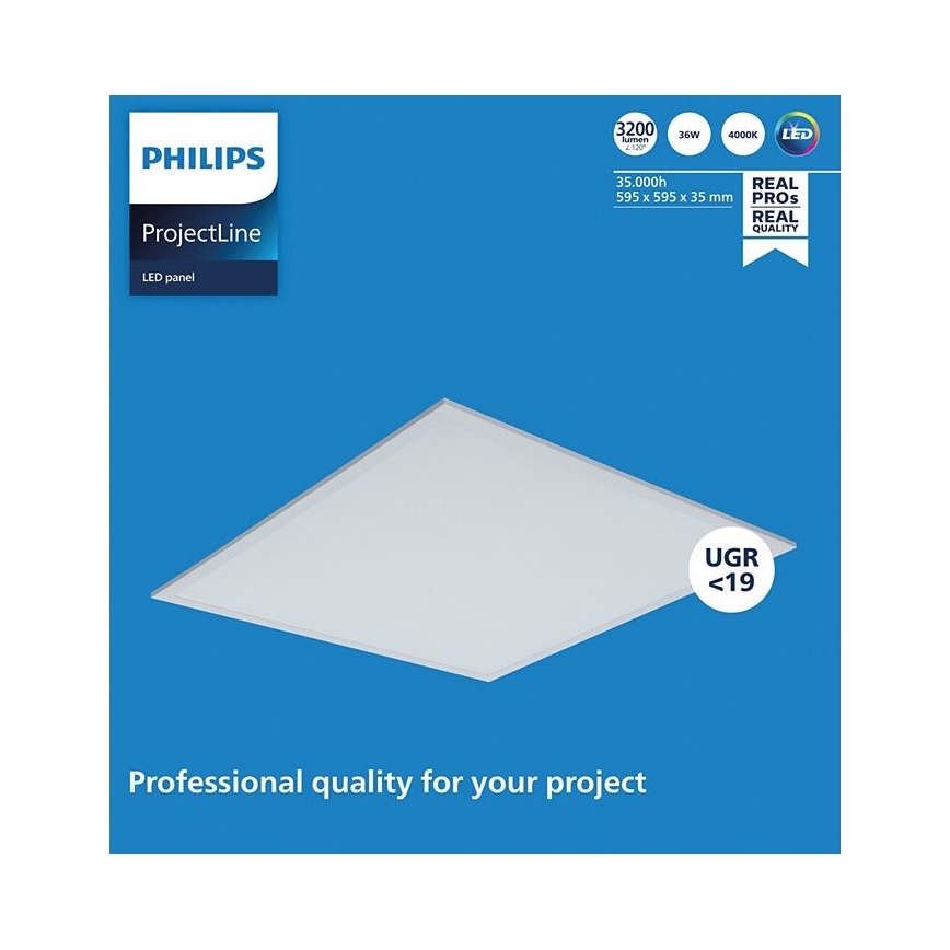 Philips - LED Süvistatav valgusti PROJECTLINE LED/36W/230V 59,5x59,5 cm
