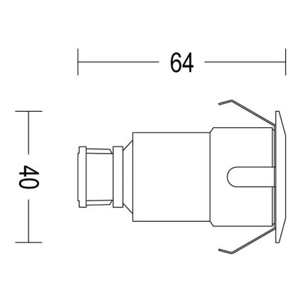 Philips - LED Süvistatav välivalgusti SPORE LED/1W/24V IP67