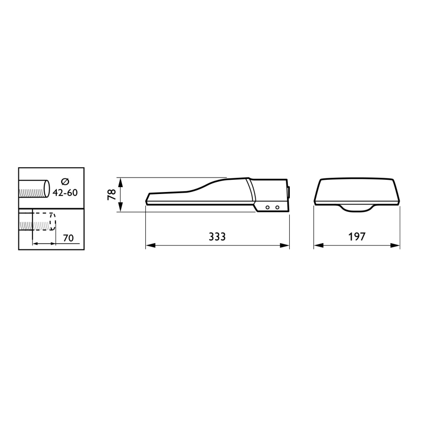 Philips - LED tänavavalgusti CORELINE MALAGA LED/25W/230V 4000K IP65