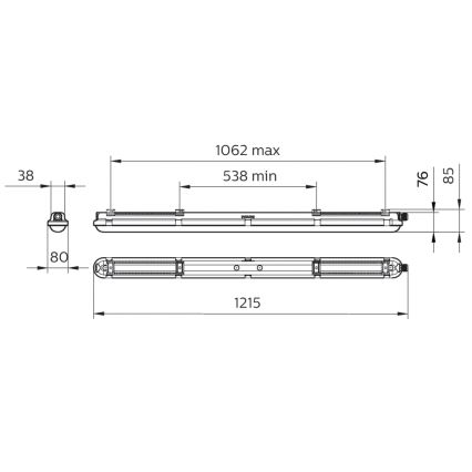 Philips - LED tehniline toruvalgusti CORELINE LED/25W/230V 120 cm IP66