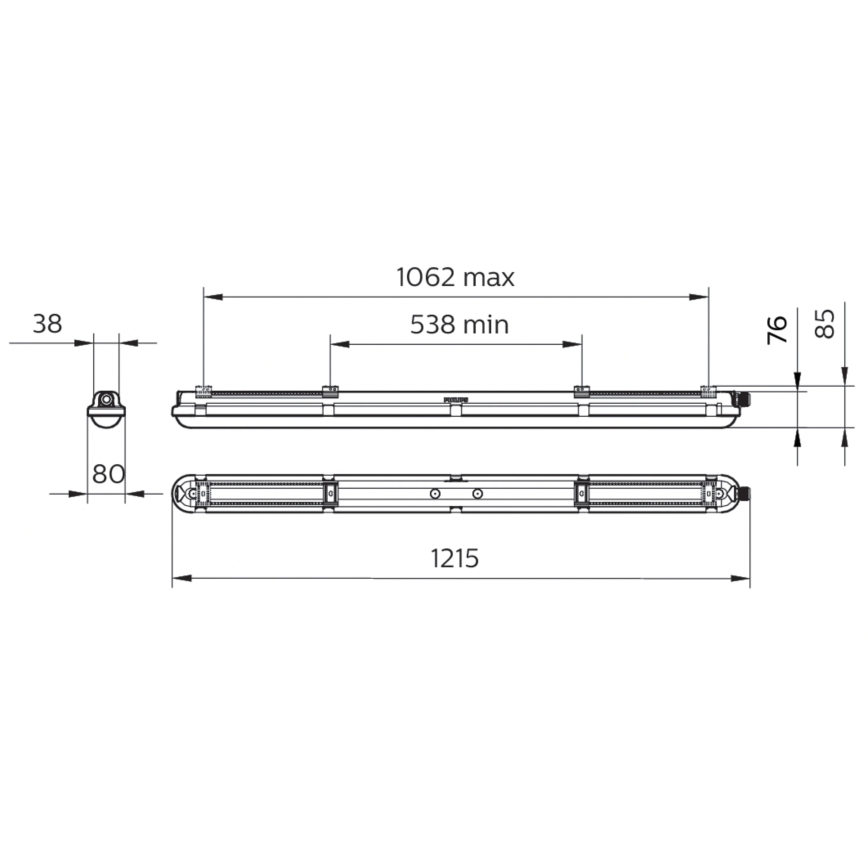 Philips - LED tehniline toruvalgusti CORELINE LED/25W/230V 120 cm IP66