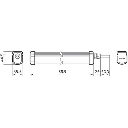 Philips - LED Tööstuslik valgusti PROJECTLINE LED/17W/230V IP65