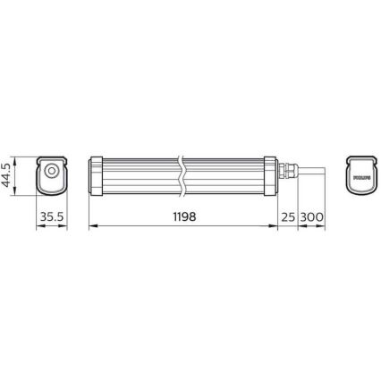 Philips - LED Tööstuslik valgusti PROJECTLINE LED/34W/230V IP65