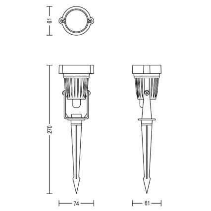 Philips - LED Väli kohtvalgusti CASPER LED/1,5W/24V IP44
