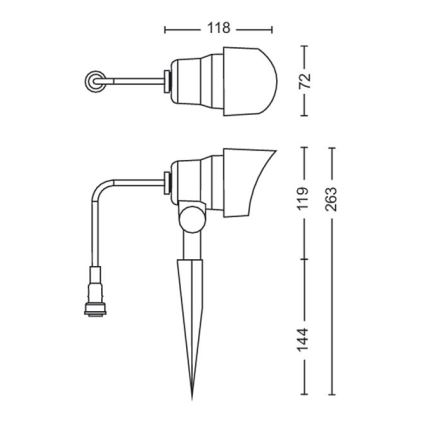 Philips - LED Väli kohtvalgusti LED/24W/230V 2700K IP44