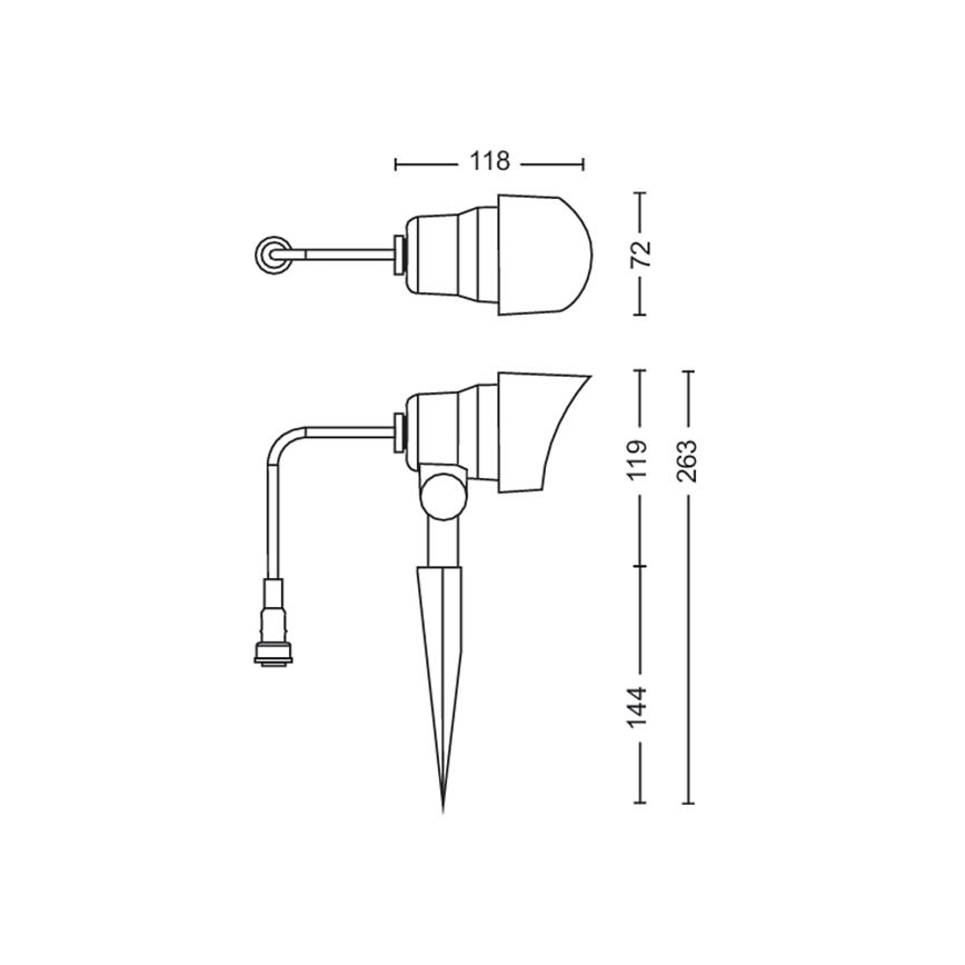 Philips - LED Väli kohtvalgusti LED/6W/12V 2700K IP44