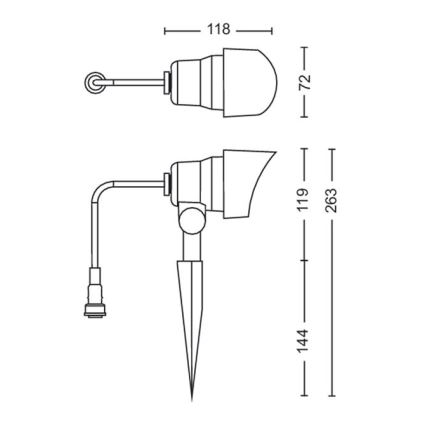 Philips - LED Väli kohtvalgusti LED/6W/12V 4000K IP44