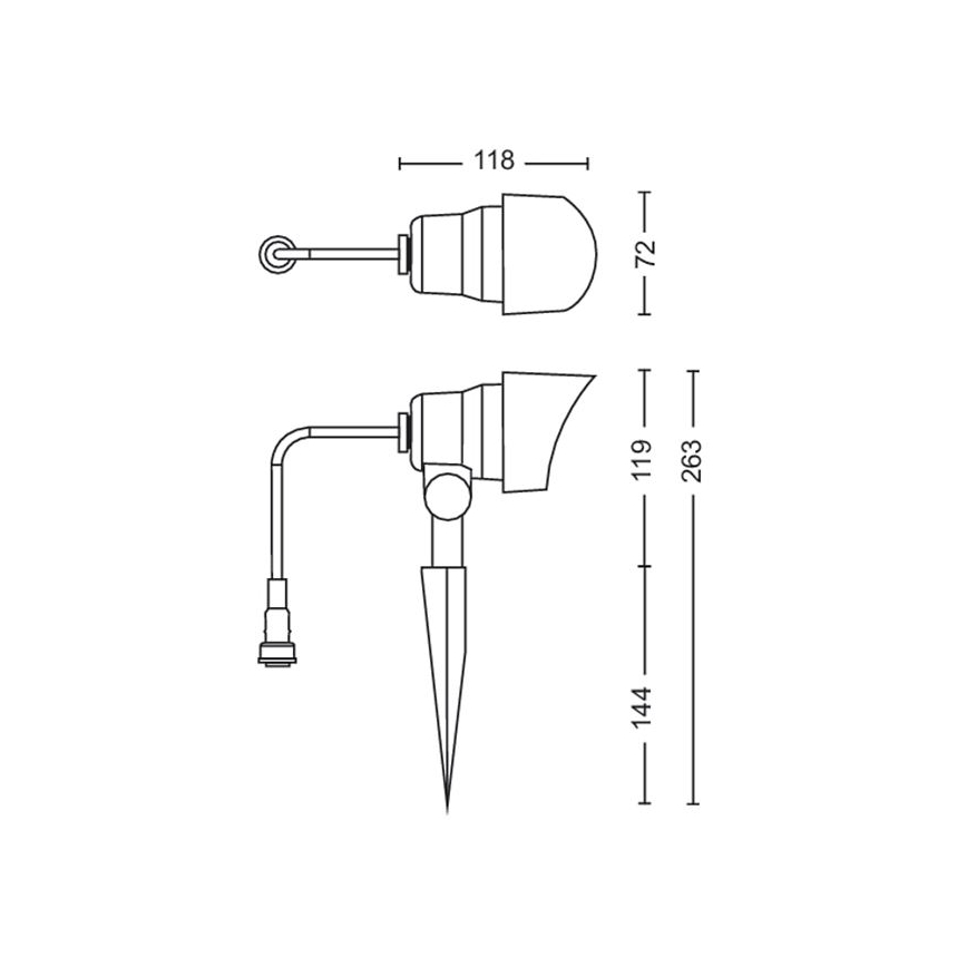 Philips - LED Väli kohtvalgusti LED/6W/12V 4000K IP44