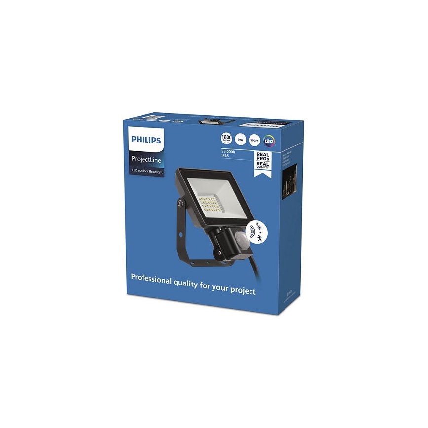 Philips - LED Väli prožektor anduriga PROJECTLINE LED/20W/230V IP65 3000K
