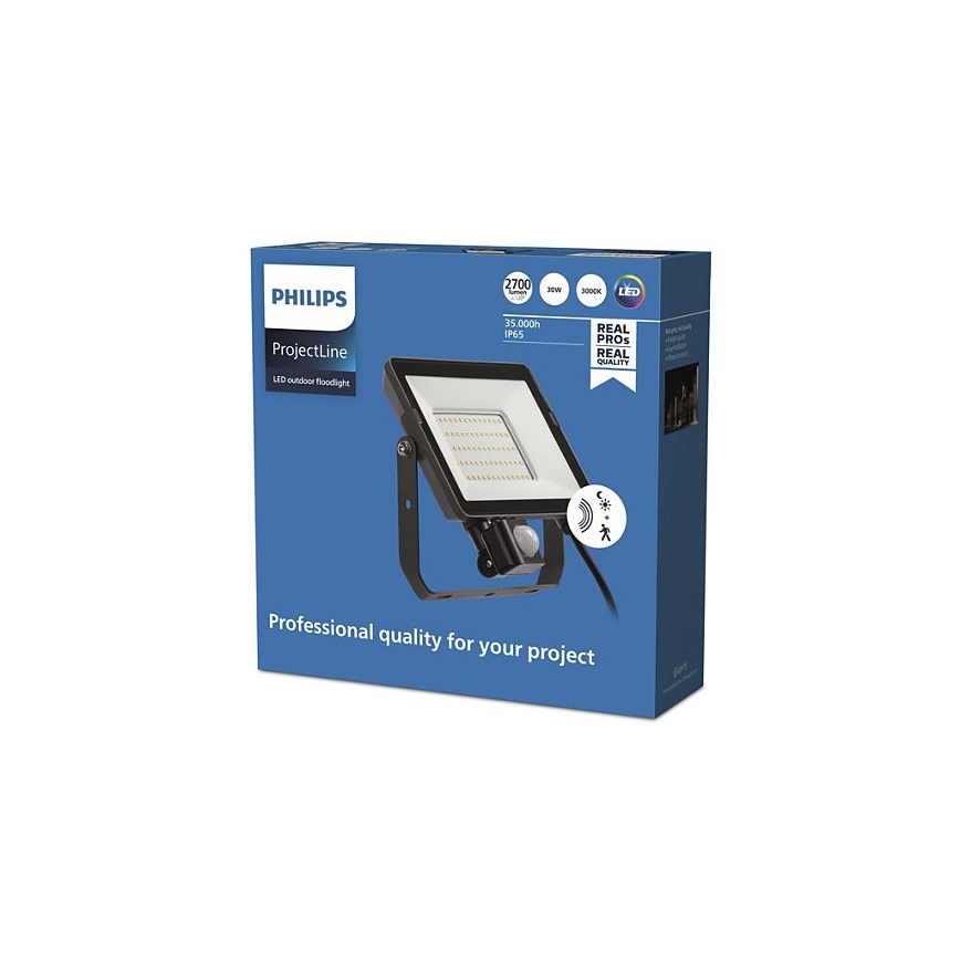 Philips - LED Väli prožektor anduriga PROJECTLINE LED/30W/230V IP65 3000K