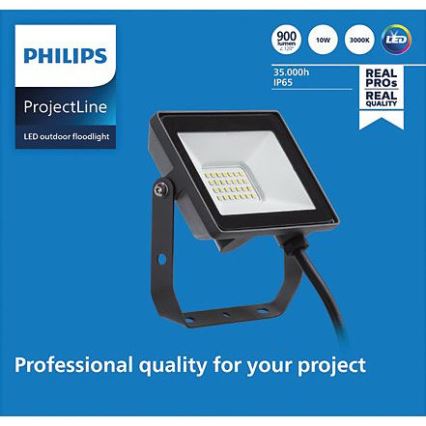 Philips - LED Väli prožektor PROJECTLINE LED/10W/230V IP65 3000K