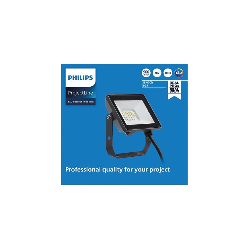 Philips - LED Väli prožektor PROJECTLINE LED/10W/230V IP65 3000K