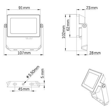 Philips - LED Väli prožektor PROJECTLINE LED/10W/230V IP65 3000K