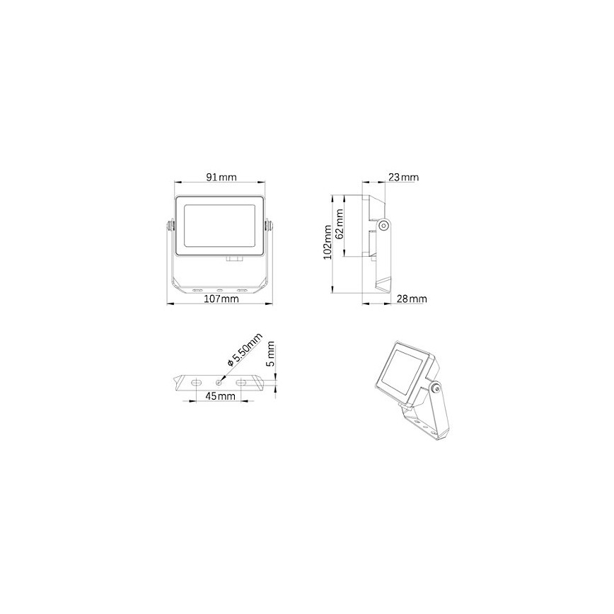 Philips - LED Väli prožektor PROJECTLINE LED/10W/230V IP65 3000K