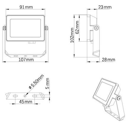 Philips - LED Väli prožektor PROJECTLINE LED/10W/230V IP65 4000K