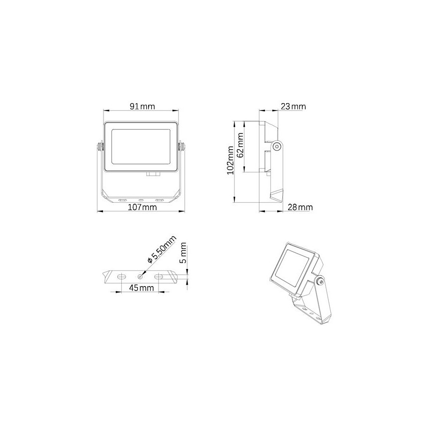 Philips - LED Väli prožektor PROJECTLINE LED/10W/230V IP65 4000K
