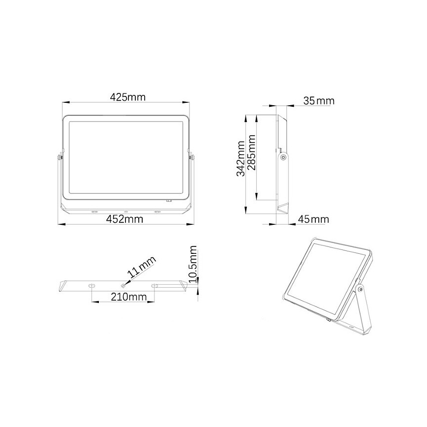 Philips - LED Väli prožektor PROJECTLINE LED/200W/230V IP65 3000K