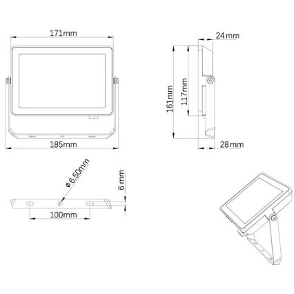 Philips - LED Väli prožektor PROJECTLINE LED/30W/230V IP65 3000K