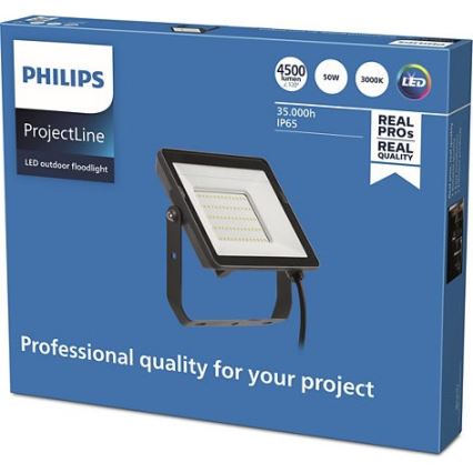 Philips - LED Väli prožektor PROJECTLINE LED/50W/230V IP65 3000K