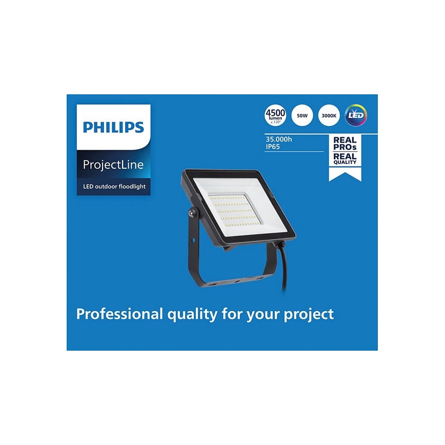 Philips - LED Väli prožektor PROJECTLINE LED/50W/230V IP65 3000K