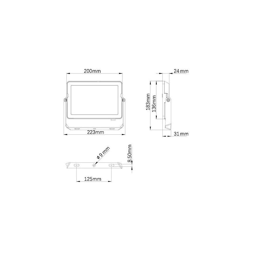 Philips - LED Väli prožektor PROJECTLINE LED/50W/230V IP65 3000K