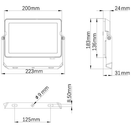 Philips - LED Väli prožektor PROJECTLINE LED/50W/230V IP65 4000K