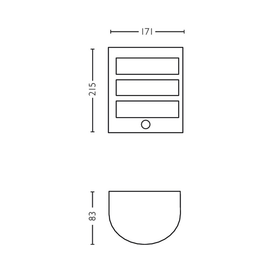 Philips-LED Väli seinavalgusti anduriga LED/6W/230V 4000K IP44