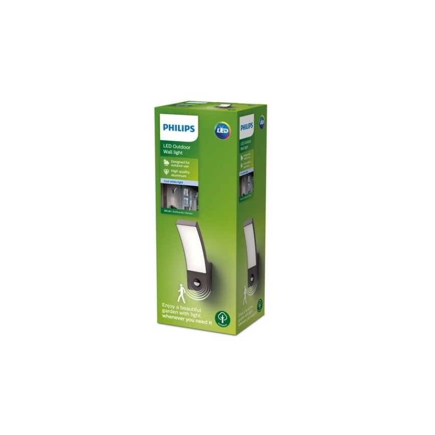 Philips-LED Väli seinavalgusti anduriga LED/12W/230V 4000K IP44