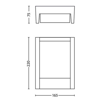 Philips - LED Väli seinavalgusti LED/3,8W/230V IP44