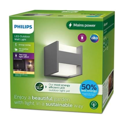 Philips - LED Väli seinavalgusti ARBOUR LED/3,8W/230V 2700K IP44
