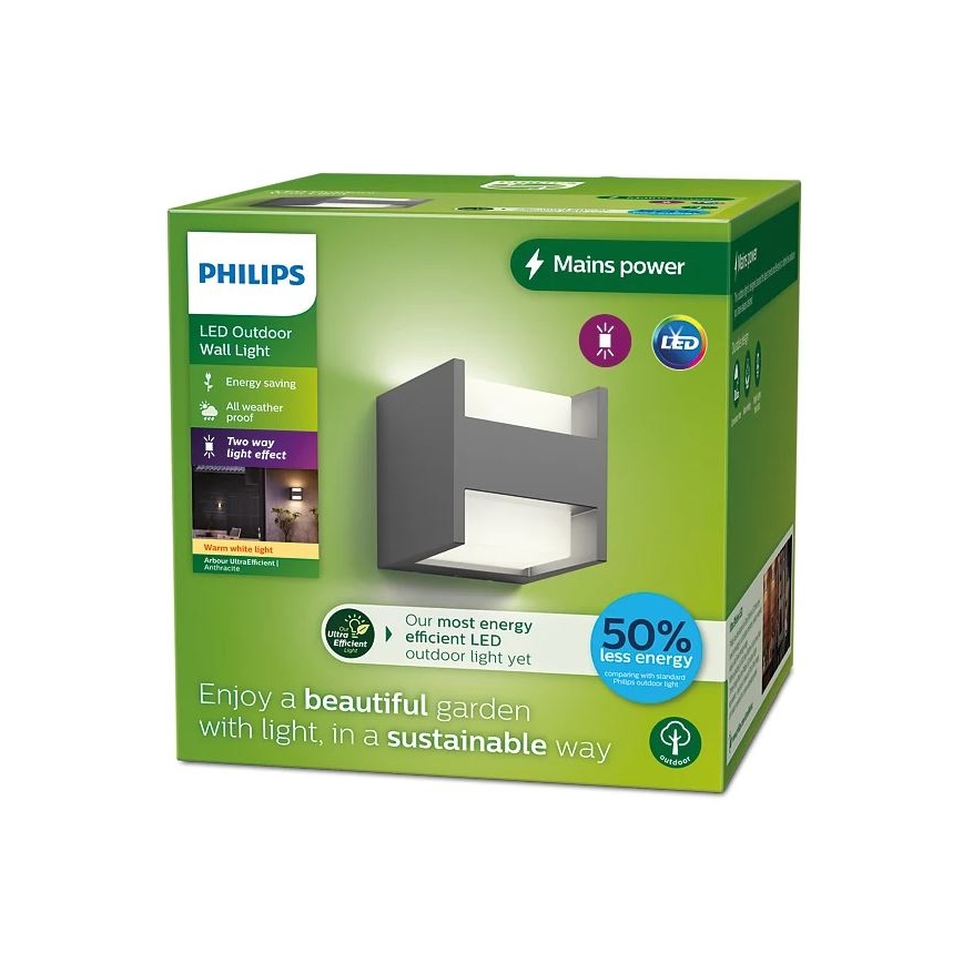 Philips - LED Väli seinavalgusti ARBOUR LED/3,8W/230V 2700K IP44