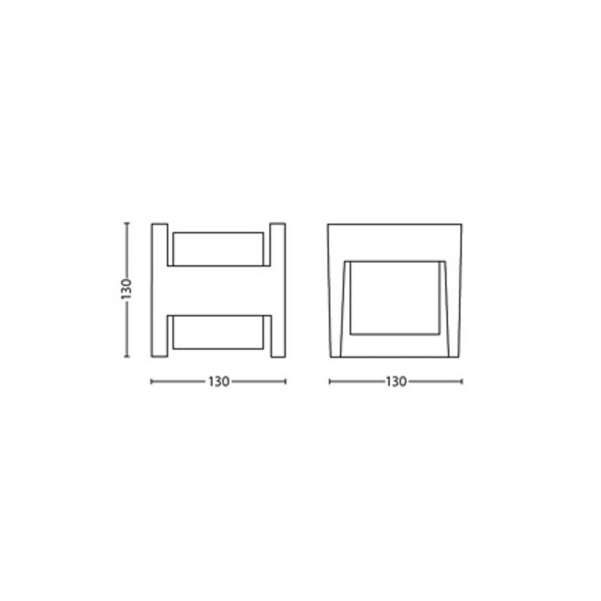 Philips - LED Väli seinavalgusti ARBOUR LED/3,8W/230V 2700K IP44