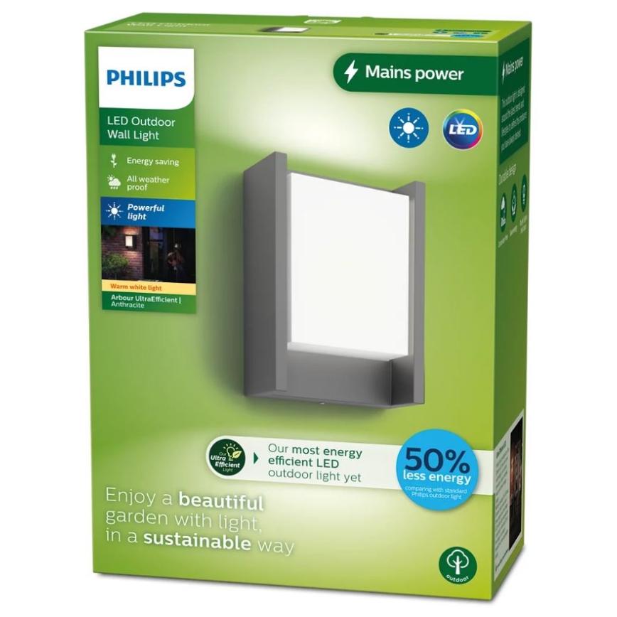 Philips - LED Väli seinavalgusti ARBOUR LED/3,8W/230V 2700K IP44