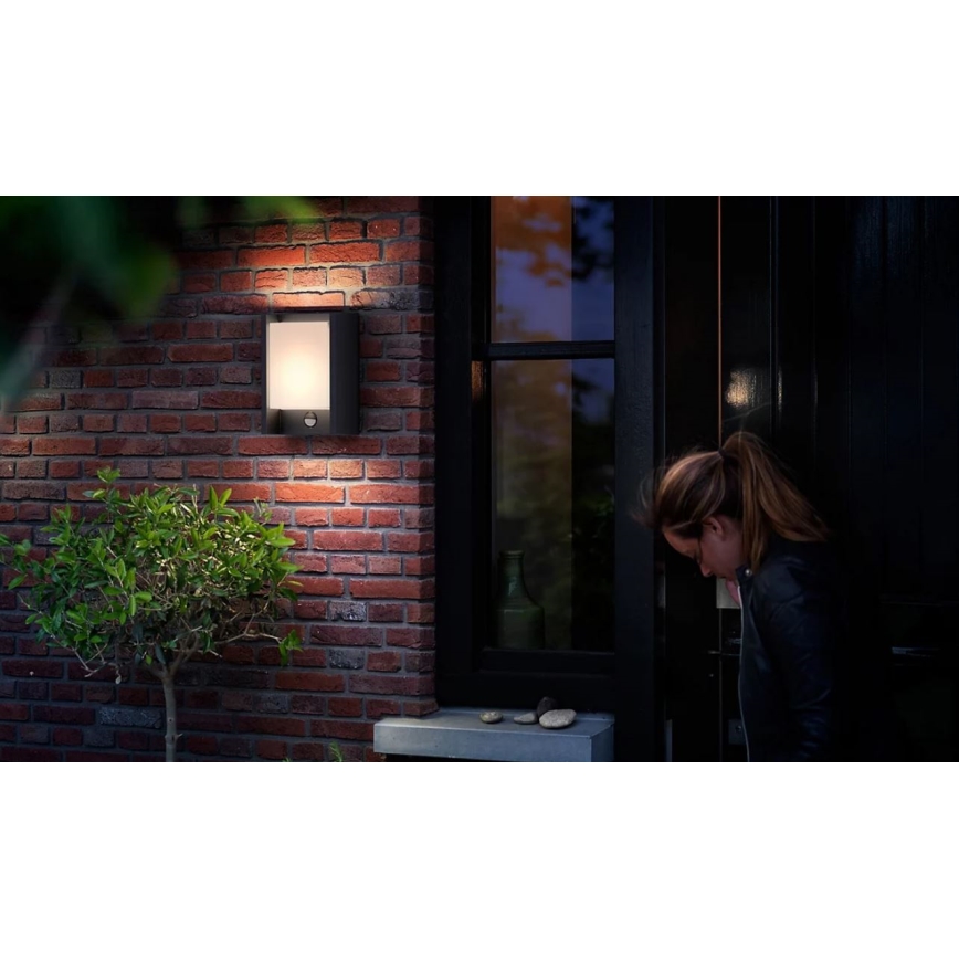 Philips - LED Väli seinavalgusti koos anduriga ARBOUR LED/3,8W/230V 2700K IP44