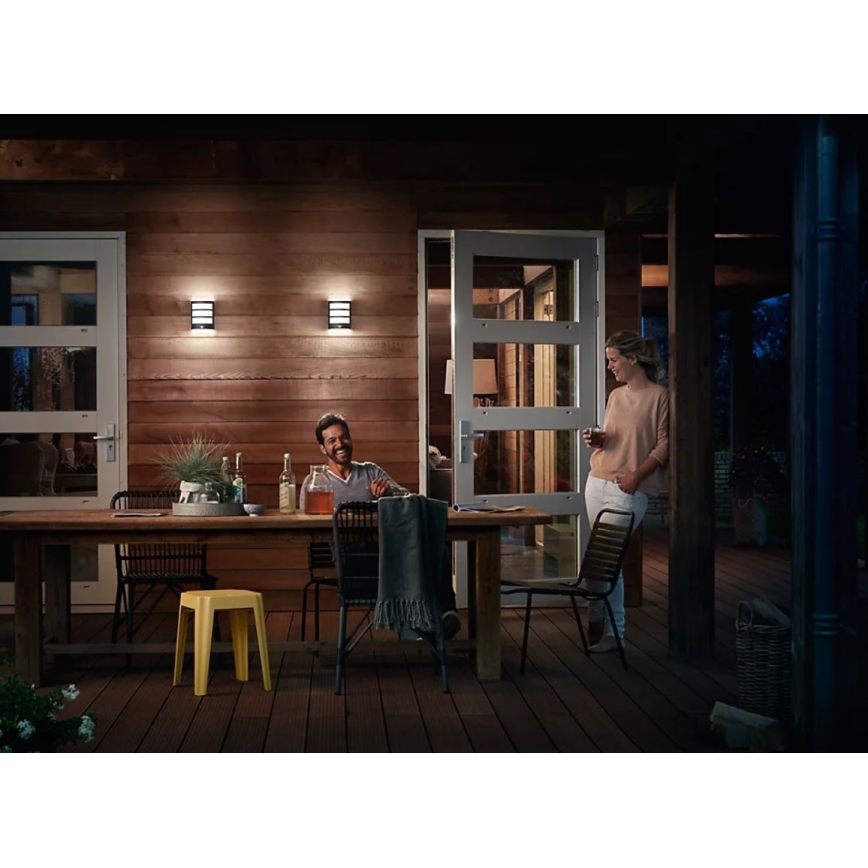 Philips - LED Väli seinavalgusti koos anduriga PYTHON LED/3,8W/230V IP44