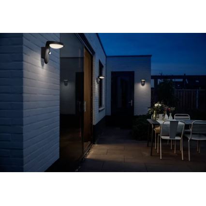 Philips - LED Väli seinavalgusti koos anduriga LED/9W/230V 2700K IP44
