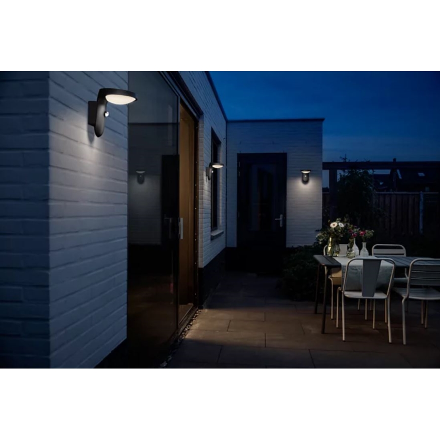 Philips - LED Väli seinavalgusti koos anduriga LED/9W/230V 2700K IP44