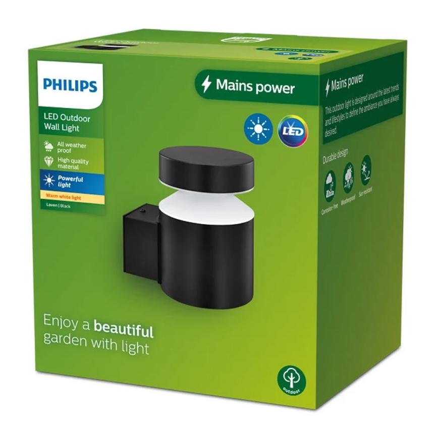 Philips - LED Väli seinavalgusti LAVEN LED/6W/230V 2700K IP44