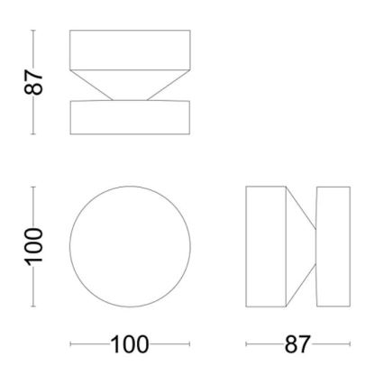 Philips - LED Väli seinavalgusti LAVEN LED/6W/230V 4000K IP44