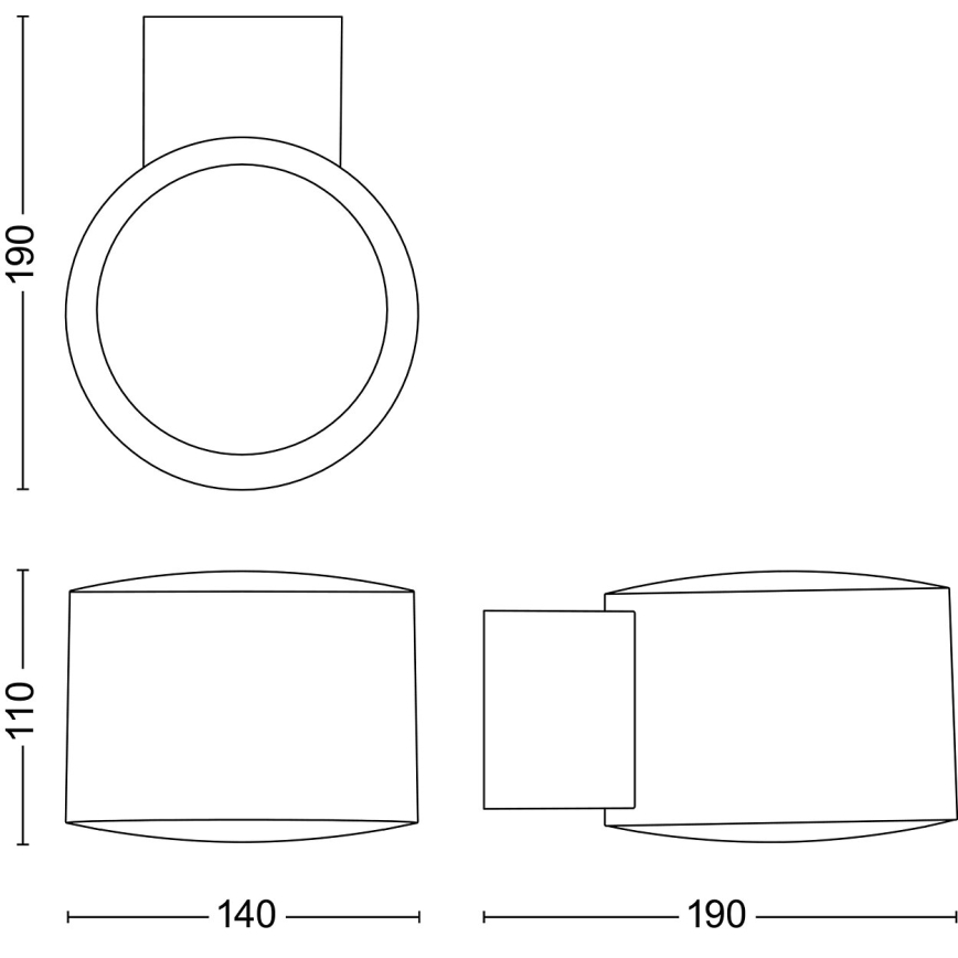 Philips - LED Väli seinavalgusti OTIS LED/4,3W/230V 2700K IP44
