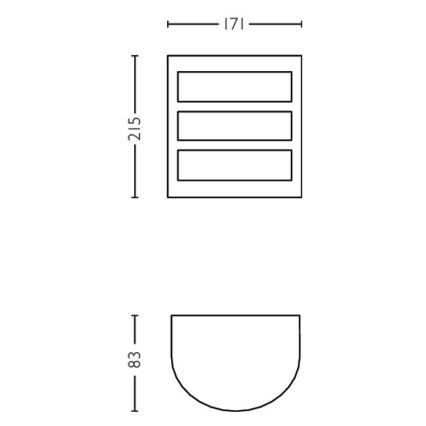 Philips - LED Väli seinavalgusti LED/6W/230V 2700K IP44