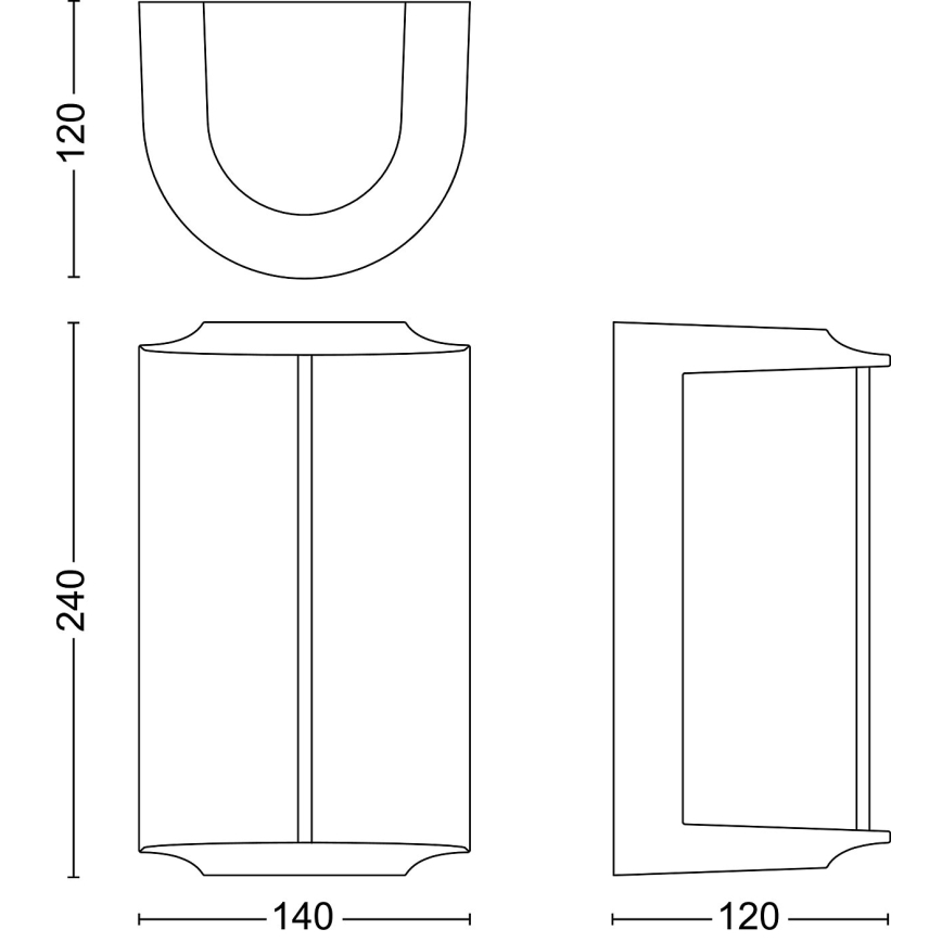 Philips - LED Väli seinavalgusti REESE LED/4,3W/230V 2700K IP44